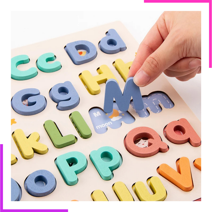 Magnets en bois - Lettres minuscules et Chiffres - Jeujura - Les jouets Magnets en bois - Lettres minuscules et Chiffres - Jeujura - Les jouets
