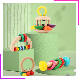 Jouets De Hochets En Bois Pour Bébé