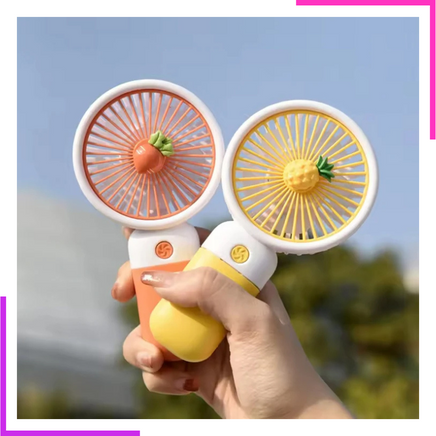 Mini Ventilateur USB 2-en-1 Rotatif à 360° - Alimenté Par Téléphone - Lot De 2 - TPE Souple Et Sûr - 4