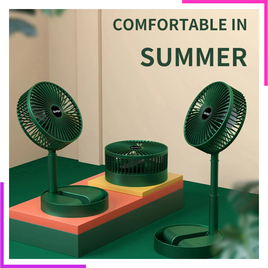 Mini Ventilateur de Sol Pliable : Vert 