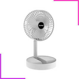 Mini Ventilateur de Sol Pliable : Blanc