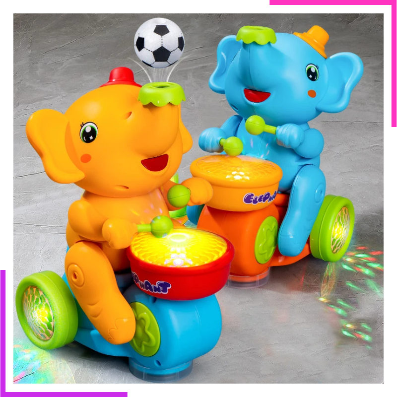 Eléphant Roulant Musical| Bogui Store