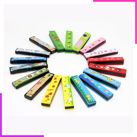 Harmonica Jouet Musical en Bois Montessori