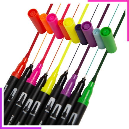  100 Multicolores Stylos Feutres pour Enfant (5)