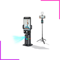 Support de téléphone avec suivi automatique du visage, rotation à 360°