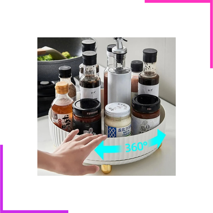 Plateau de Rangement Tournant Multi-Usage