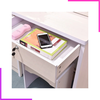 Coiffeuse de Rangement Moderne avec Mirroir LED