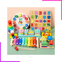 Pack de 7 Jeux d'éveil en Bois Montessori