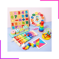 Pack de 7 Jeux d'éveil en Bois Montessori