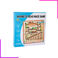 Labyrinthe Magnétique de Couleur et de Chiffres en bois