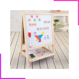 Tableau Chevalet double face en bois.
