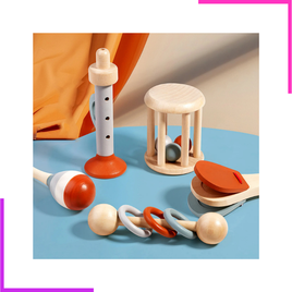 Set Instruments de Musique en bois pour Bébé