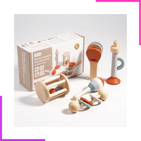 Set Instruments de Musique en bois pour Bébé