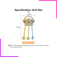 Jouet Interactif à Corde en Silicone pour Bébé