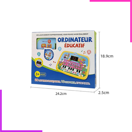 Tablette parlante avec écran LED et clavier piano