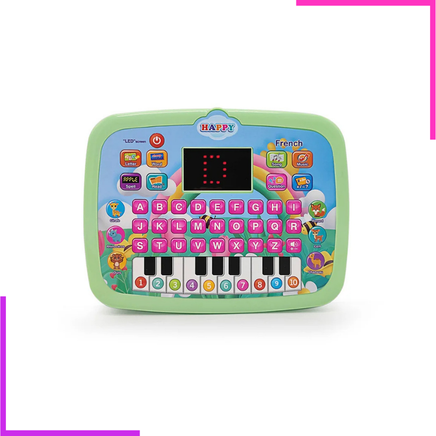 Tablette parlante avec écran LED et clavier piano