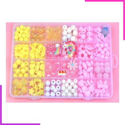Kit de fabrication de colliers avec des perles multicolores
