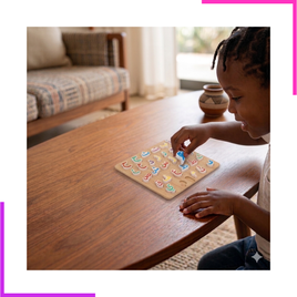 Alphabet Arabe Encastrable en Bois