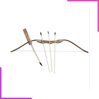  Arc et flèches en bois de bambou