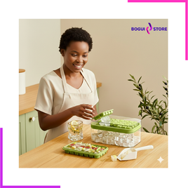 Un bac à glaçons avec réservoir dans une cuisine moderne