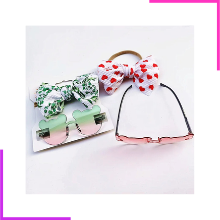 Bandeau à Nœud + Lunettes de Soleil pour enfant