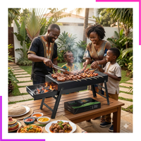 barbecue pliable portable  pour la Tabaski 
