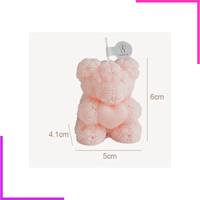 Bougie en forme d'ourson