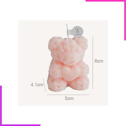 Bougie en forme d'ourson