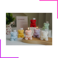 Bougie en forme d'ourson