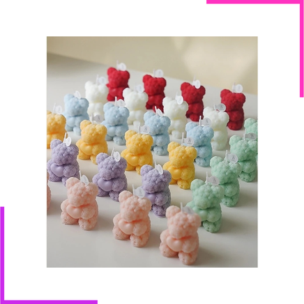 Bougie en forme d'ourson