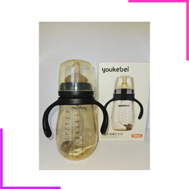 Biberon anti-colique à paille gravitationnelle avec tétine en silicone