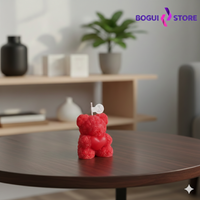 Bougie en forme d'ourson