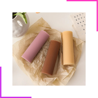 Bougies Piliers Cannelées Modernes