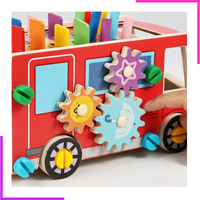 Bus à monter animalier et forme Montessori