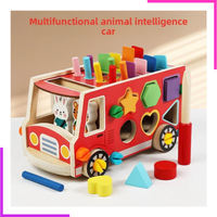 Bus à monter animalier et forme Montessori