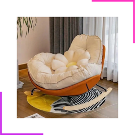 Fauteuil à bascule (rocking chair) ergonomique pour l'allaitement et la détente.