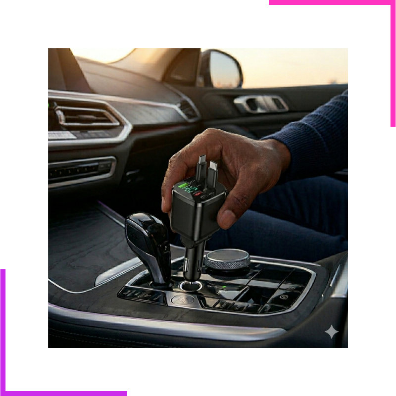 Chargeur de Voiture PD 120W 5-en-1| Bogui Store