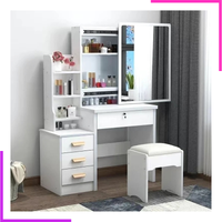 Coiffeuse de Rangement Moderne avec Mirroir LED