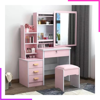 Coiffeuse de Rangement Moderne avec Mirroir LED