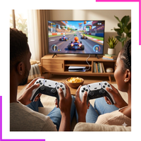 console avec manettes sans fil
