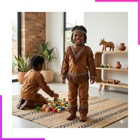 Déguisement Femme Indienne Cheyenne pour enfant.
