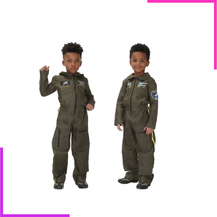 costume de pilote aviateur avec  écusson