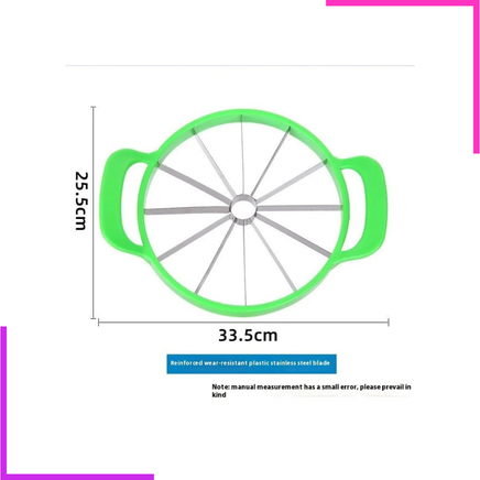 Tranche-pastèque circulaire à 12 lames en acier avec poignées