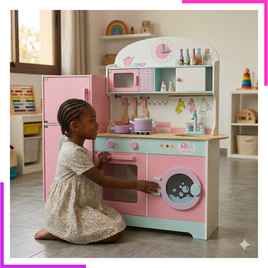 Grande cuisine enfant en bois 