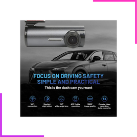 Caméra embarquée voiture 1080P Full HD avec Wi-Fi