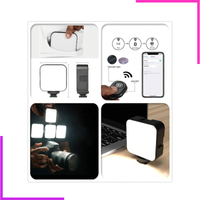 Ensemble Trépieds + Micro + Lampe + Télécommande Selfie