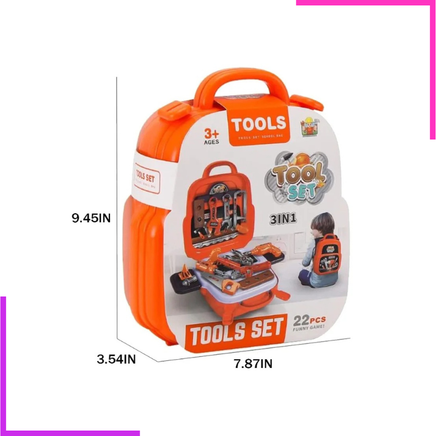 Coffret d'Outils pour Enfants 3-en-1
