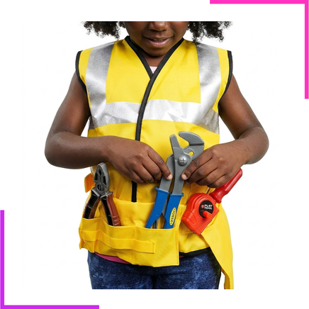 Ensemble de jeu d'outils de chantier  avec casque en plastique pour les enfants de 3 à 7 ans