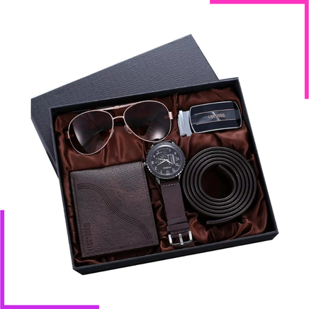 Coffret Cadeau Homme Premium - Ensemble Accessoires de Luxe