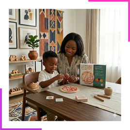 Jeu de laçage en bois pour enfant